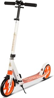 Scooters For Teens 8 Years And Up Adult Scooter Trick Scooters, Kick Scooters For Kids City Commuters With 8" Wheels , Front Shock-absorbing Foot Brake, Quick Release Folding System ( Color : White )