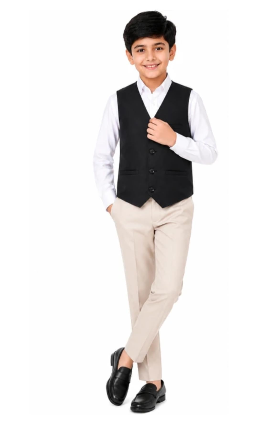 BABY BOSS Kids Unisex Boys Girls Sleeveless Waistcoat Jacket For All Season (Western, 8-9 Years) 2