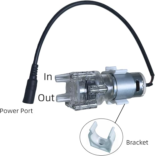 Miniatura 2 de Control de velocidad de la bomba de agua de grado alimenticio con tubo de silicio sin torceduras de 13 pies Bomba de diafragma de bajo ruido 2L 0.53