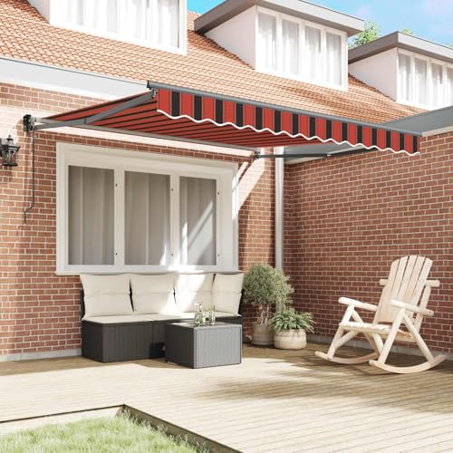 Auvent rétractable électrique haut de gamme orange structure robuste en acier enduit et aluminium - 4