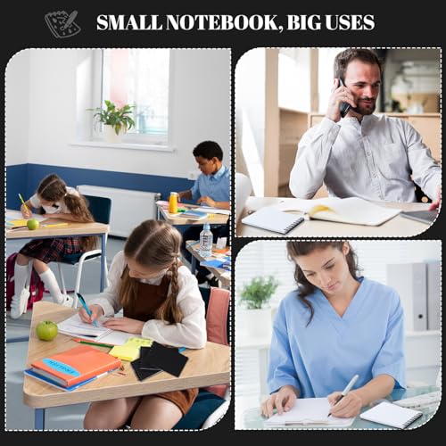 Bloc-notes à spirale compact 3x5 pour listes de courses à la maison et à l'école