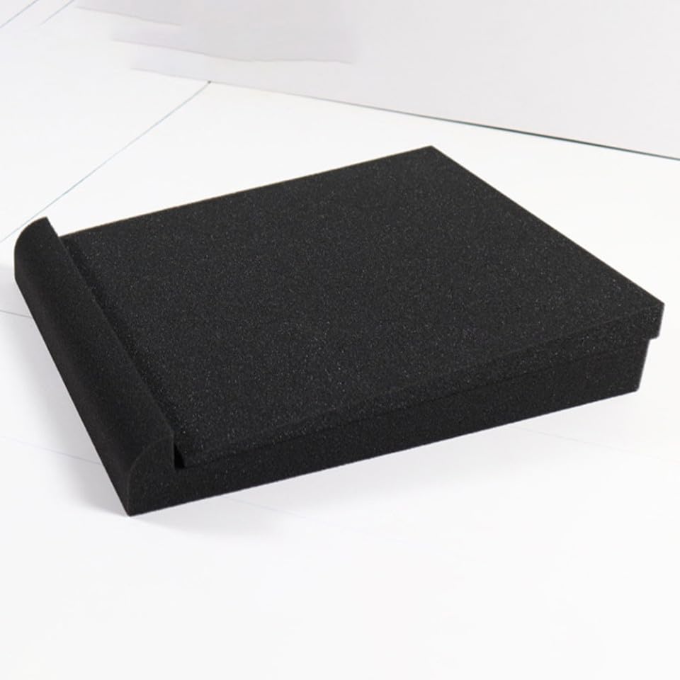 Black Speaker Isolation Pad High Density Sponge Noise Reduction Cushion miniatura 5