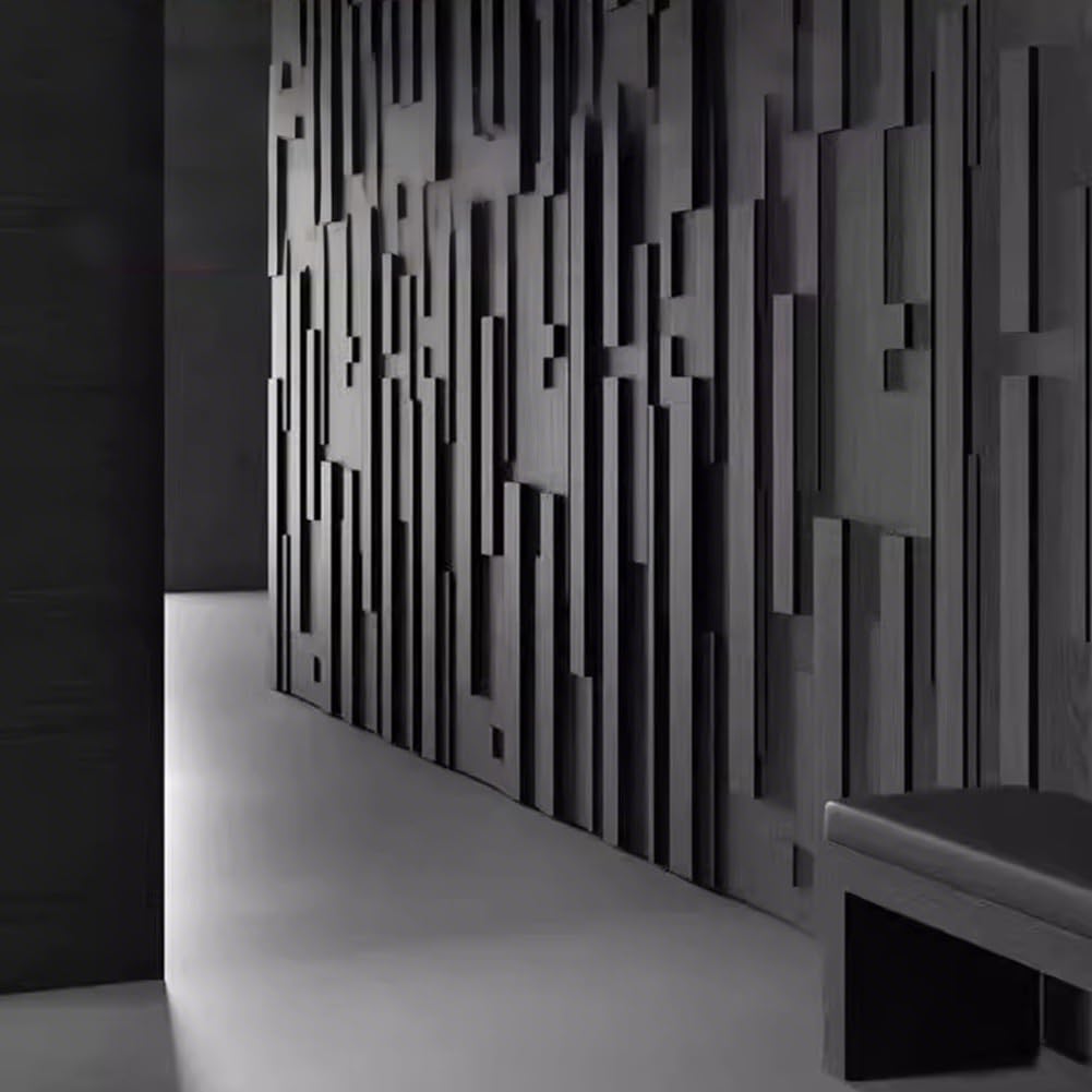Paneles de pared 3D para decoración interior y exterior, paneles de pared con textura de madera sintética, impermeables, para baño, 120 x 60 x 1,5 cm (4 piezas)