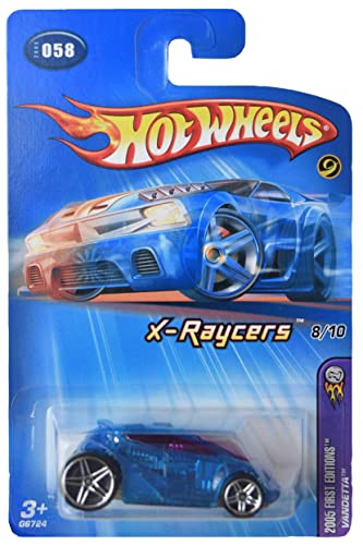 Hot Wheels Vandetta, X-Raycers 8/10 2005 First Editions #58 [Blue]