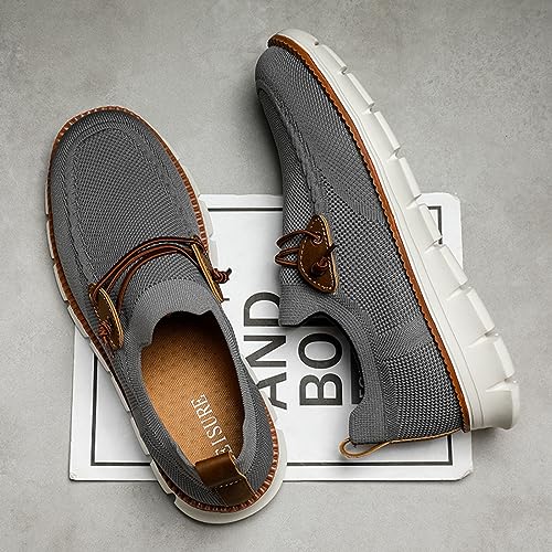 Men's Slip-on Loafers with Arch Support - Extra Cushioning, Pain Relief, Canvas Retro Casual Flat Walking Shoes2