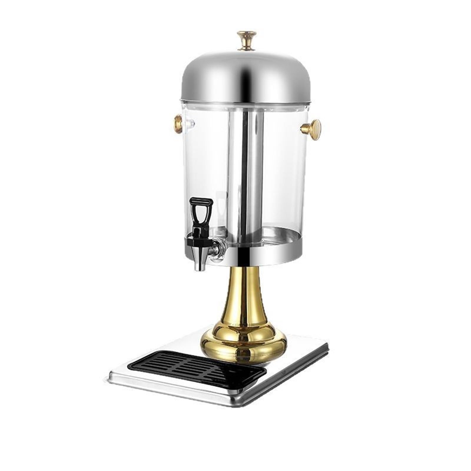 asdchZen 8L Drink Dispensers For Parties Beverage Dispenser With Stand With Ice Container And Stainless Steel Drip Trays Juice Dispenser,Gold