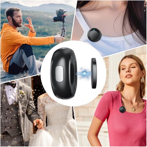 Microfone de Lapela Sem Fio FAM BELL M2 - Áudio Profissional, Compacto, Leve, com Redução de Ruído e