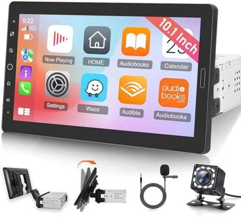 NHOPEEW 1 DIN Bluetooth Car Radio Hands-Free Calling - Autoradio USB