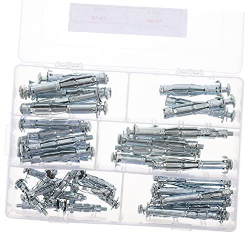 CIYODO Wall Anchors for Drywall 42pcs Wall Anchors Screws Screws for Doors Jack Fixing Nuts