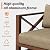 MAISON BACKYARDS Aluminum Outdoor Patio Furniture Set, 3 Seats Outdoor Sectional with 5.2" Thick Cushions, Patio Conversation Sets for Backyard,(Brown,3 Seats)