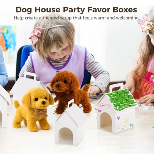 Leckerli-Boxen, Hundehaus, Partyzubehör, Griff mit Stil, Hunde-Partybox, Haustier-Adoption Welpen, Geburtstagsgeschenk, Schule, zum Basteln, für Boxen, faltbar, 24 Stück