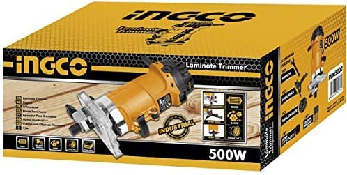 Image of Ingco Industrial Router Trimmer - Model INDUSTROCART019 - Fixed Base - Metal - Perfect for Laminate