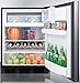 Summit Appliance CT663BKBIIF Built-in Undercounter Refrigerator-Freezer for Residential Use, Cycle Defrost with Deluxe Interior, Panel-ready Door and Black Cabinet