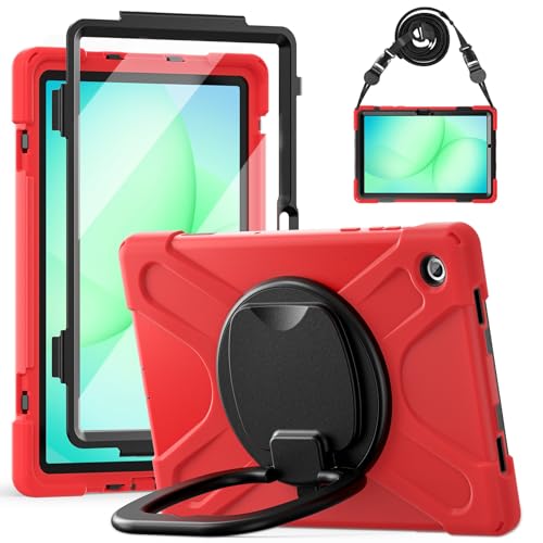 Évitez les bris d'écran : coque antichoc Samsung Galaxy Tab A11 Plus rouge