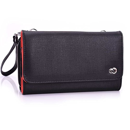 Black Cellphone holder clutch purse Universal design fits: Samsung Galaxy Core II|Samsung Galaxy Core Prime