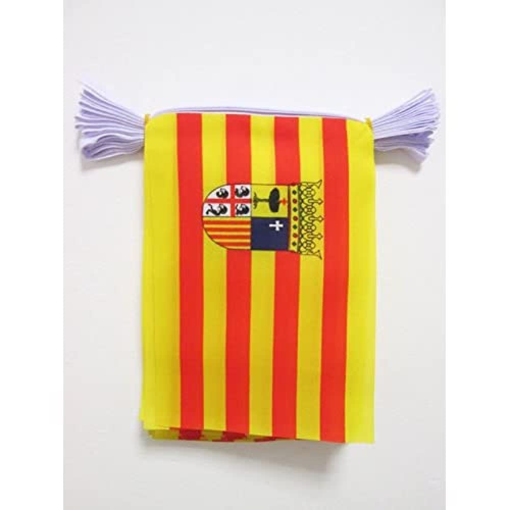 AZ FLAG Aragon Bunting 20 ft 20 flags Light Polyester