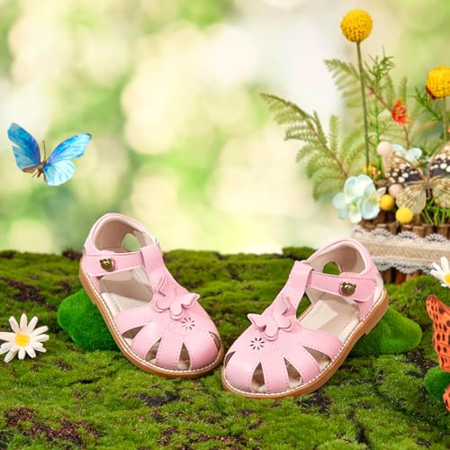 Image of GINFIVE Toddler Girls Sandals Girls Toddler Sandals Little Girls Kids Shoes