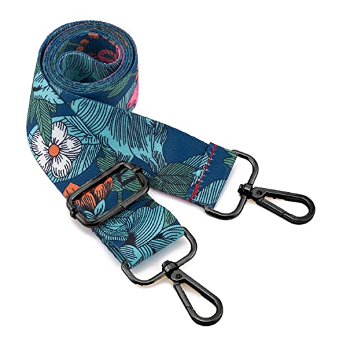 Image of ZOOEASS Nickel Buckles Wide Shoulder Strap Adjustable Replacement Belt Gun Buckles Guitar Style Crossbody Bag Strap