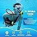 SMACO Mini Scuba Tank 1L Portable Diving Tank for Snorkeling, Emergency Rescue DOT Certified Lung Air Tank for Air Supply Compact & Lightweight Pony Bottle S400