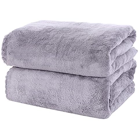 MOONQUEEN 2 Pack Premium Bath Towel Set Cover