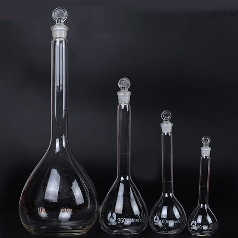 Matraz graduado de cuarzo: botella de cuello largo for experimentos químicos, resistencia a altas temperaturas, 5 ml (2 piezas)(25ML 2pcs)