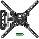 MOUNTUP TV Wall Mounts for Most 26-60 Inches TVs, Full Motion TV Bracket with Swivel and Extension, Articulating Arms, Tilt, Leveling, Single Stud Design, Max VESA 400x400mm up to 77lbs, MU0009