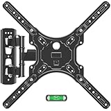 MOUNTUP TV Wall Mounts for Most 26-60 Inches TVs, Full Motion TV Bracket with Swivel and Extension, Articulating Arms, Tilt, Leveling, Single Stud Design, Max VESA 400x400mm up to 77lbs, MU0009