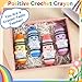 6 Pcs Teacher Appreciation Gifts Positive Crochet Crayon with Card Emotional Crochet Thank You Gift for Teachers' Day End of Year First Day of School Graduation Birthday Retirement Office Desk Decor