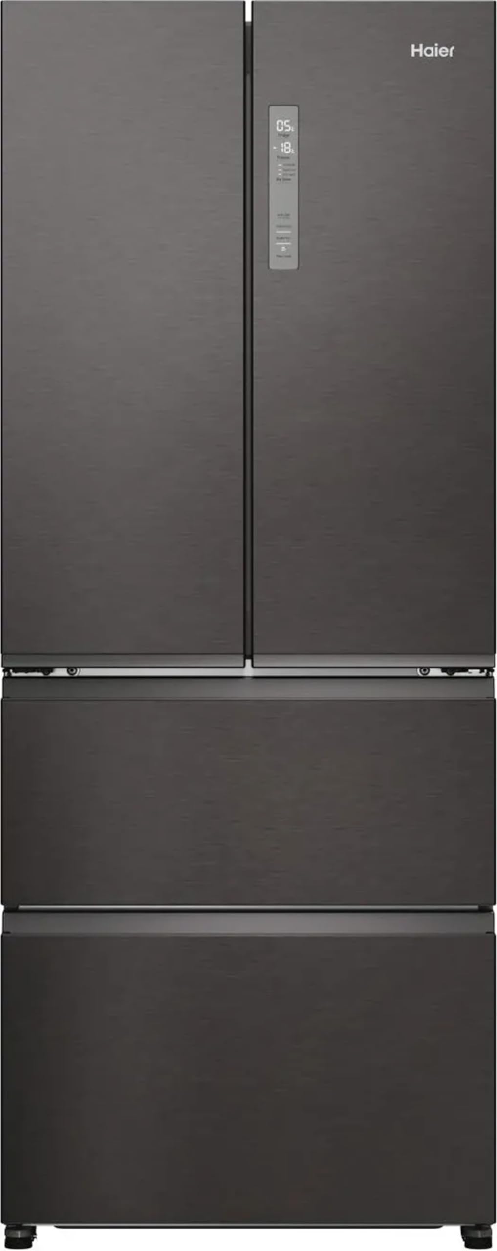 Haier HFR3718ENMD - Refrigerador americano sin escarcha, 402 litros, Instalación libre, Clase energética E