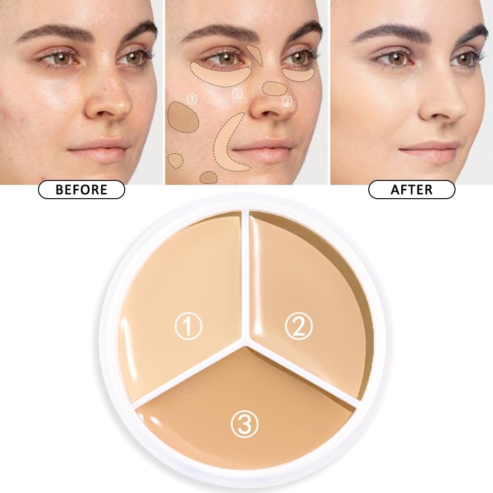 NYLI Professional Cover Up All Pro Concealer | Full Coverage to Hide Blemishes, Flaws, and Dark Circles in 3 Neutral Shades with Soft Focus and Moisturizing Benefits 4