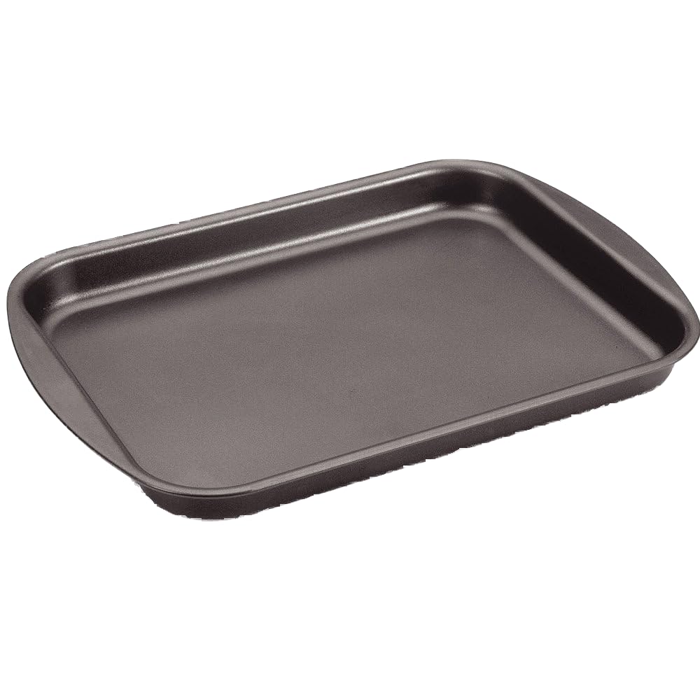 Tramontina Brasil 40cm 3.8L Graphite Aluminum Flat Roasting Pan with Interior and Exterior Starflon Max PFOA Free Nonstick Coating
