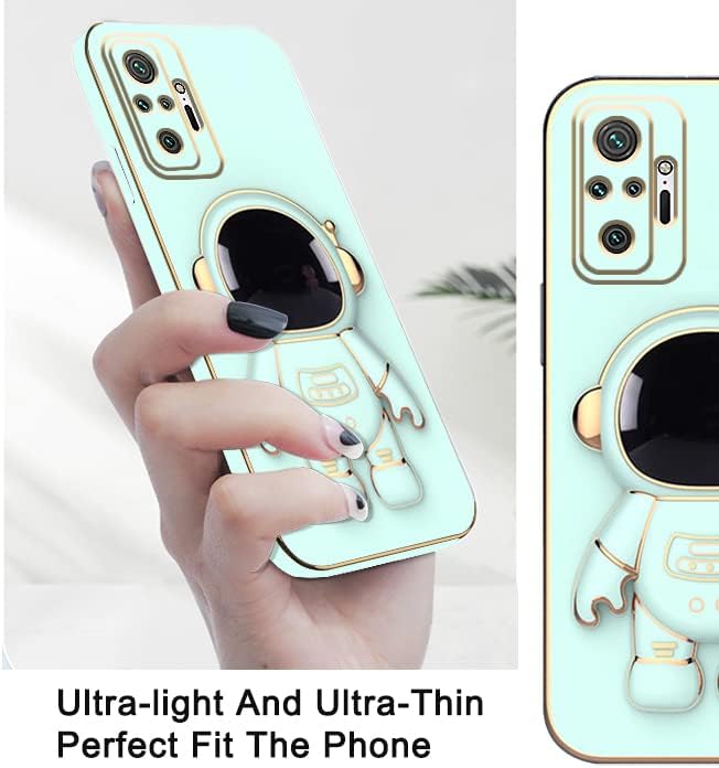 Miniatura 3 de Compatible con Redmi Note 10 Pro Max Funda con chapado creativo de astronauta de dibujos animados rosa, para Xiaomi Redmi Note 10 Pro, funda de