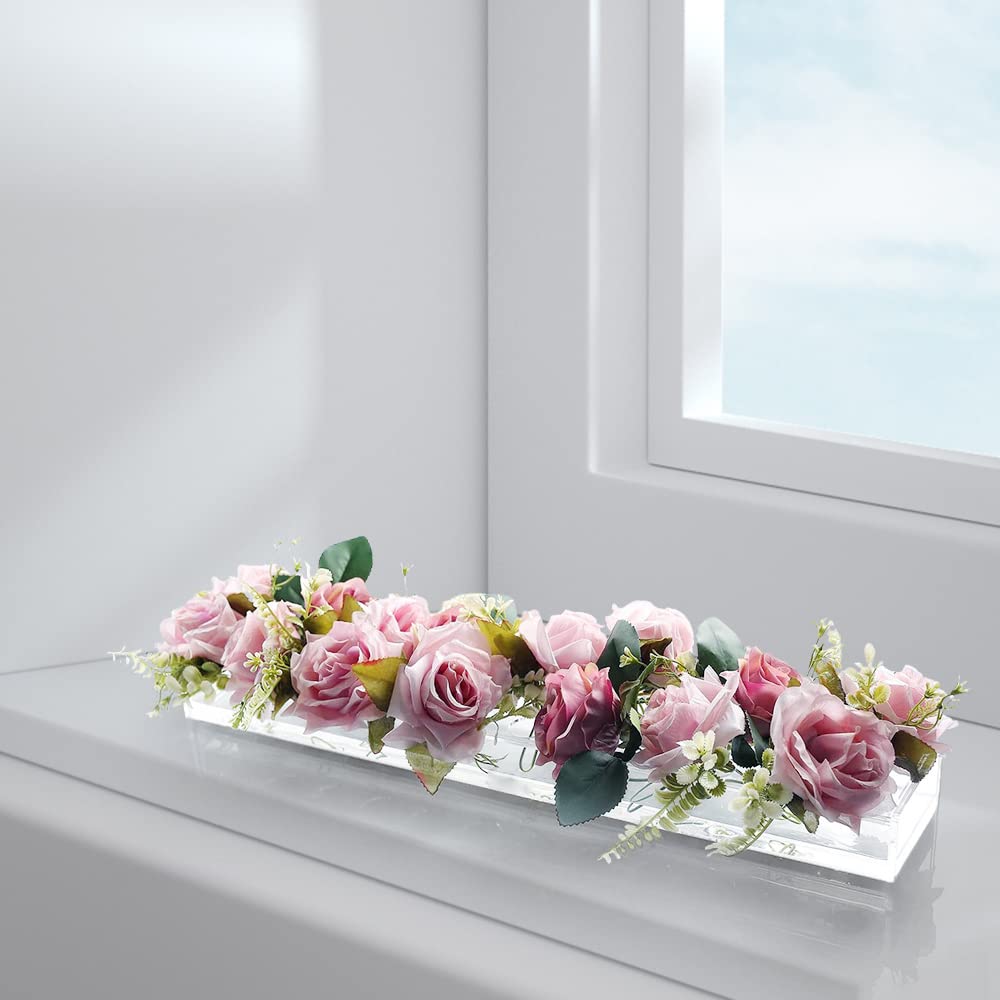 生花花器　自由花　アクリル ダイヤモンド型花瓶 ピンク 生花花器 自由花 アクリル ダイヤモンド型花瓶 ピンク