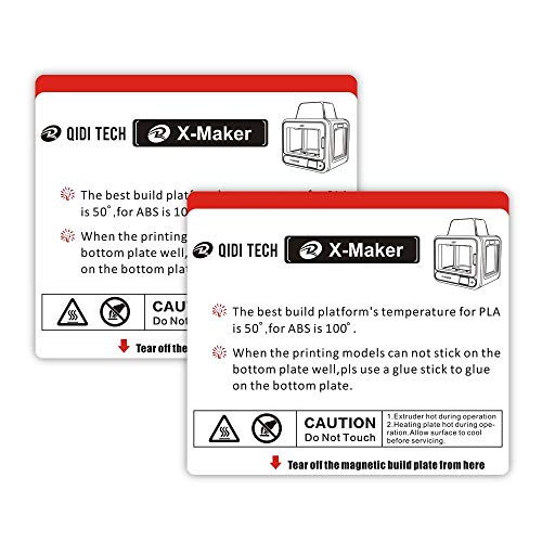 Plattform-Aufkleber für QIDI TECH X Maker 3D-Drucker, 2 Stück