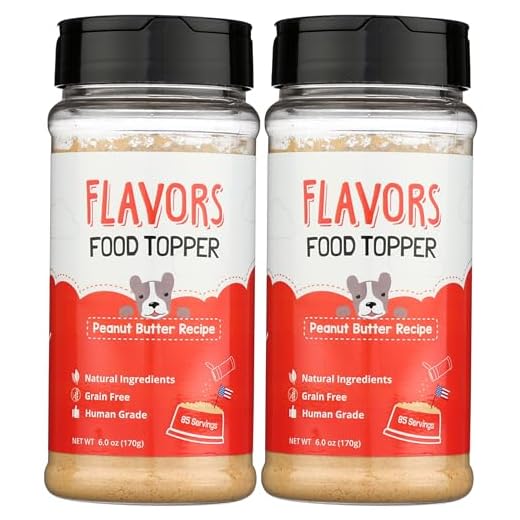 BEAUMONT BASICS Flavors Food Topper for Dogs, Peanut Butter Recipe, 6-Ounce, Pack of 2