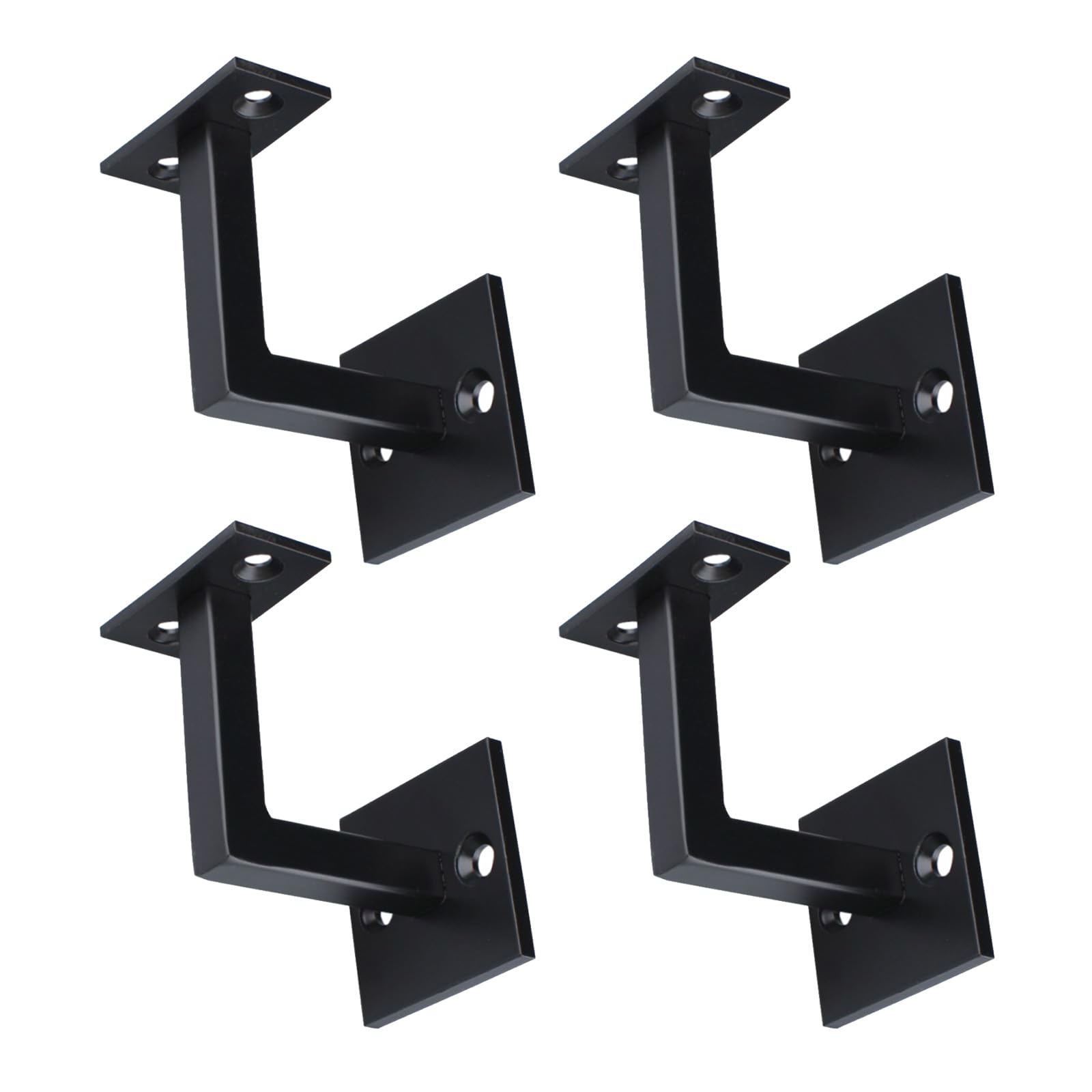 4pcs Wall Handrail Bracket Replacement Staircase Brackets Heavy Duty Wall Mounted Stair Holder with Screws Heavy Duty Mounted Stair Holder with Screws