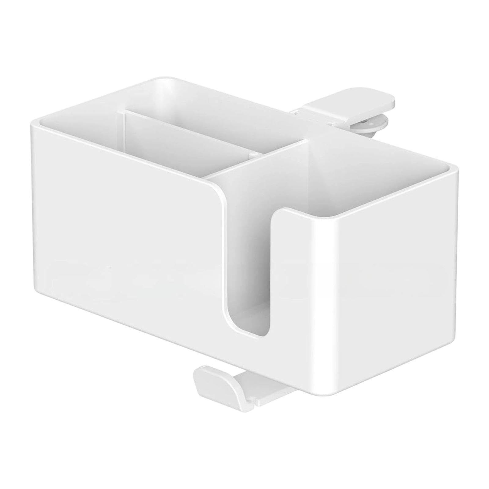 MagiDeal Portaoggetti Da Scrivania, Portabicchieri, Portapenne, Portaoggetti con Gancio per Cuffie, Bianco