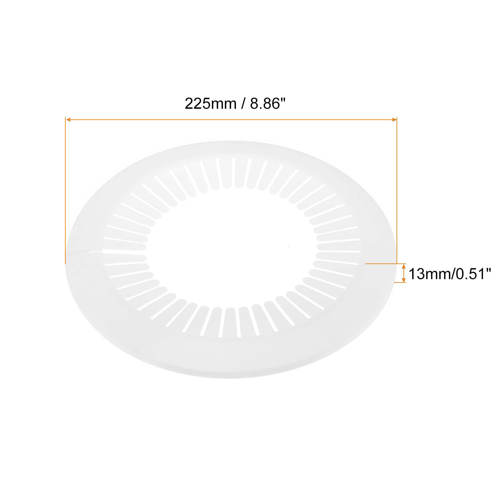 TOP-VIGOR 1pc 140mm-168mm Pipe Cover Decoration, PP Plastic Escutcheon Pipe Collar for Water Pipe Drain Line - Image 2
