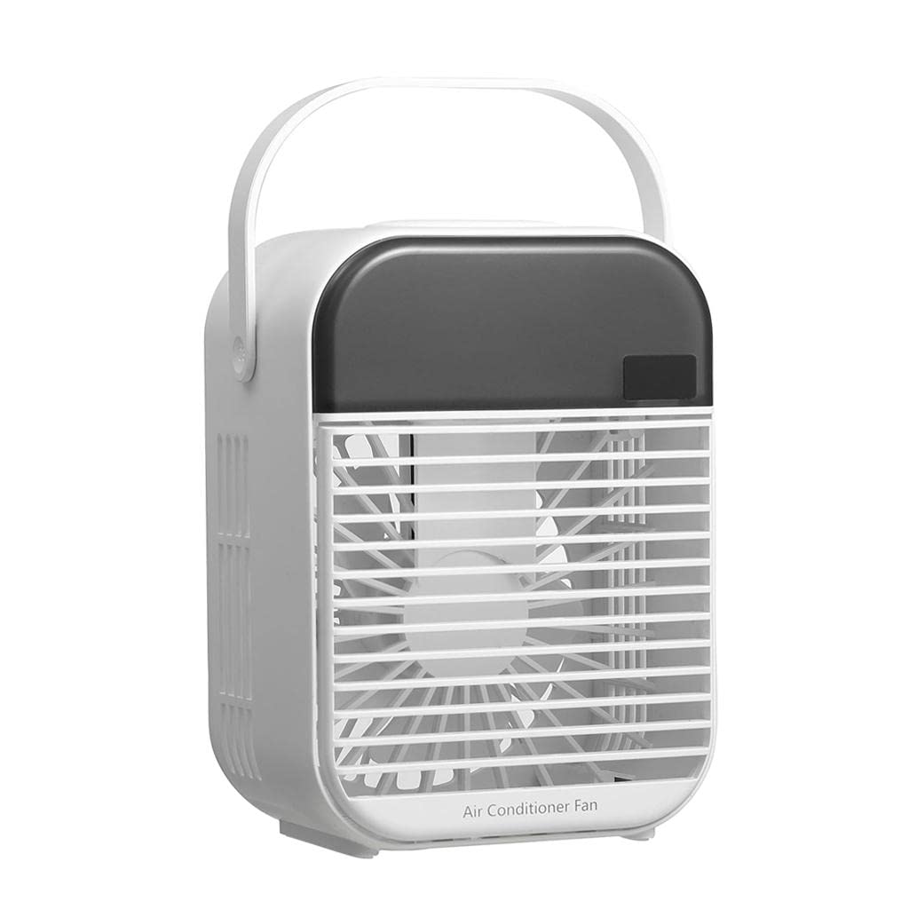 ZOOMELLA USB Tabletop Air Conditioner Cooling Air Circulator Fan LCD Display White-image-14