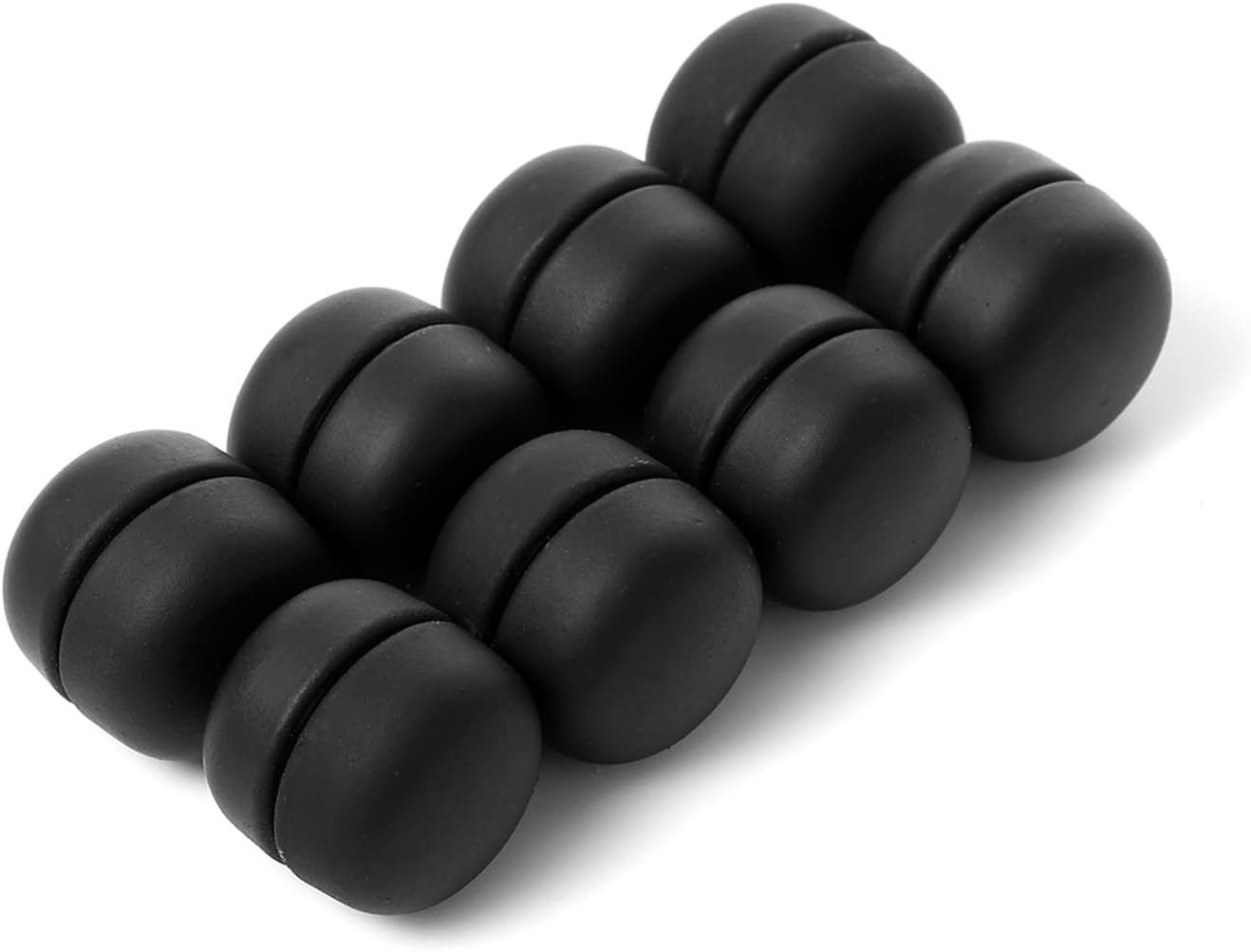 8 Pairs Premium Strong Hijab Magnets, Professional No-Snag Multi-Use Magnetic Pins, Matte Black Pack