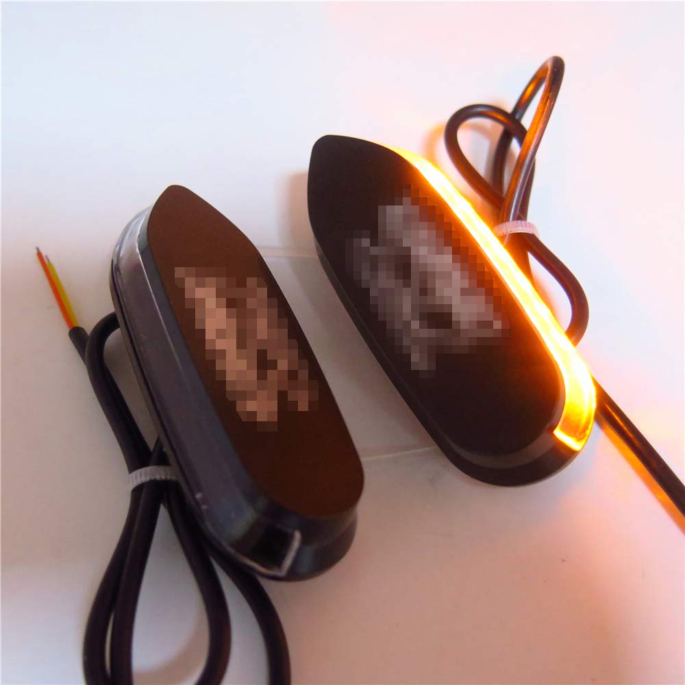 SMT- Led Amber Signal Mirror Block Off Base Plate Compatible with SUZUK Gsxr 600 750 1000 2006-2008 [P/N: MT222-010A]