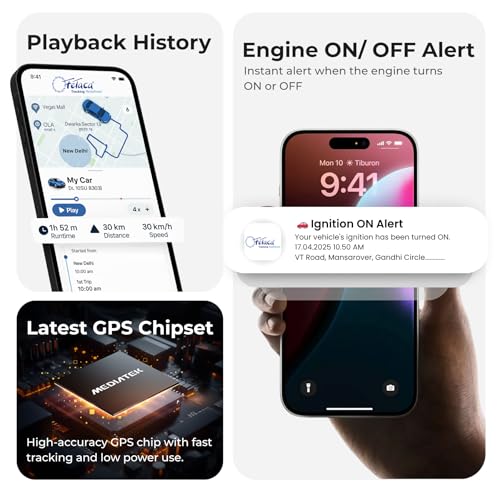 Image of V5 (1 Month Sim Data and App Subscription) Hidden Wired GPS Tracker with Location Tracking, Geo Fence Alert, More 20+ Features for Car, Bike, Truck, Bus