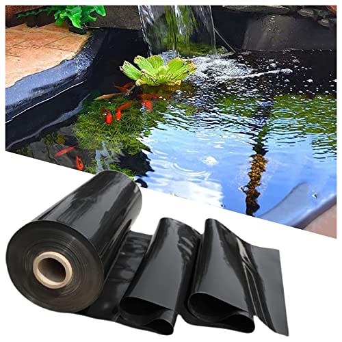 Fish Pond Liner 9.8X26Ft 13X19.7Ft 23X29.5Ft 29.5X32.8Ft Hdpe Heavy Duty Pond Liners, Black Garden Pool Membrane Tarp For Koi Ponds, Waterfall, Stream, Fountains And Water Gardens ( Size : 7X9M(23X29. #TOP22