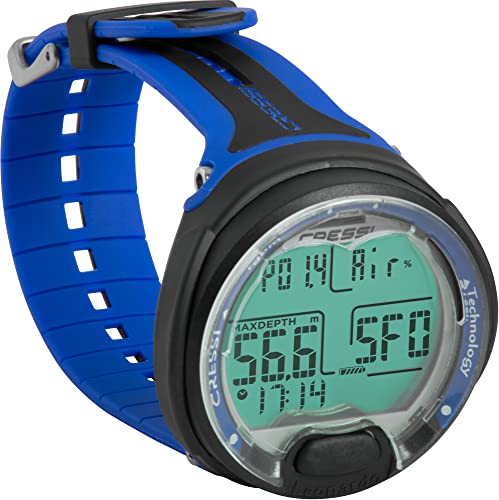 Image of CRESSI Leonardo 2.0 Scuba Dive Watch, Air Nitrox Gauge, Blue /Black