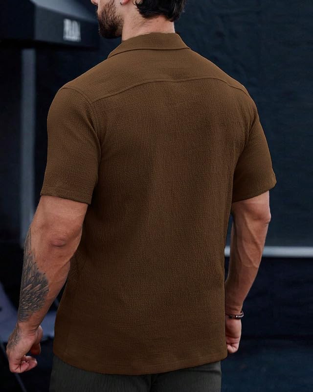 Image of I ENTERPRISE Casual Shirt for Men||Men Stylish Shirt|| Regular Fit Shirt for Men|| Men Stylish Shirt || Men Printed Shirt || Oversized Shirts for Men|| Shirt for Men (Solid-Shirt)