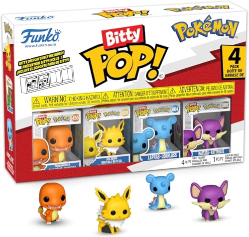 Pack de 4 figurines Funko Bitty Pop Pokémon Charmander - vue 3