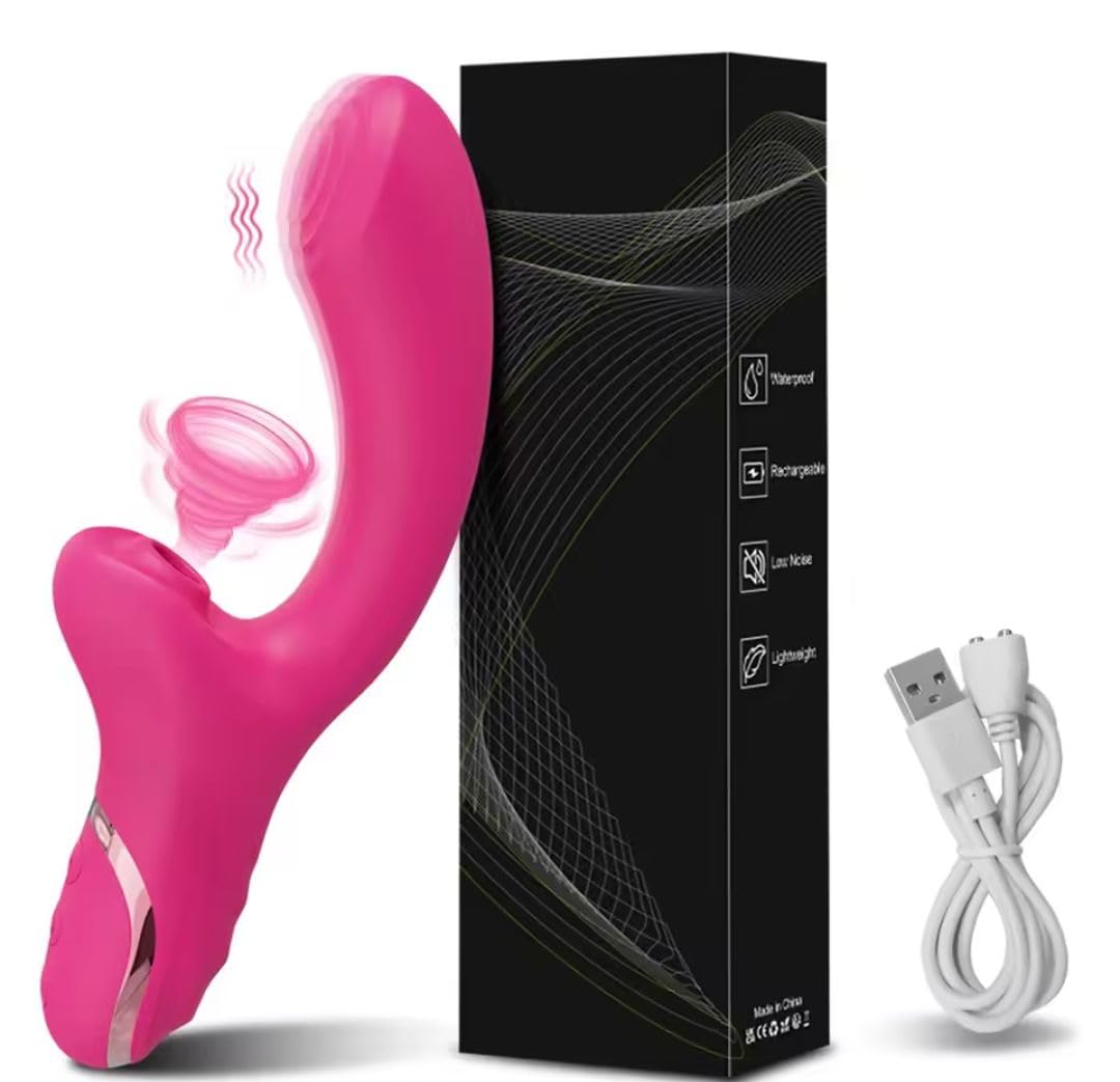vibrador succionador mas vendido para mujer,juegos eróticos y sexuales,recargable con USB silicona,suave y grande resistente al agua 10 modos de vibración × 10 Modos Más vendido xxl