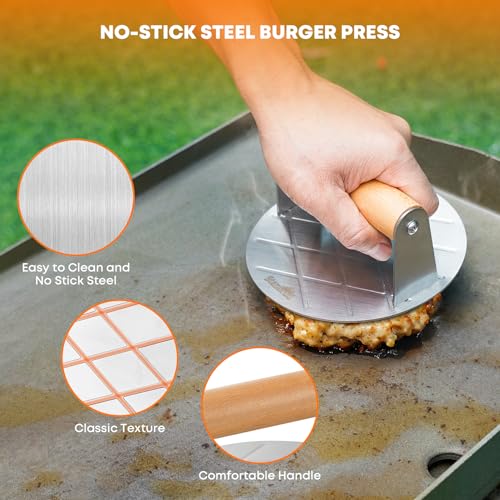 Kit Parrillero Stanbroil 5 Piezas Acero Inoxidable y Madera miniatura 6