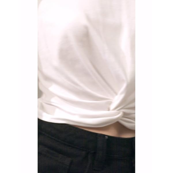 MakeMeChic-Womens-Summer-Crop-Top-Solid-Short-Sleeve-Twist-Front-Tee-T-Shirt MakeMeChic Women's Summer Crop Top Solid Short Sleeve Twist Front Tee T-Shirt A-White M