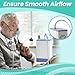 20 Pack Oxygen Portable Hose Support, Nasal Cannula Support Straightener for Oxygen Machines, Portable Oxygen Concentrator, Oxygen Tank Straightener Accessories(Red)